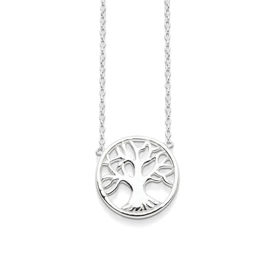 Sterling Silver Tree of Life Necklace: Features an intricately designed tree pendant symbolising growth and connectivity. A timeless, elegant accessory for any occasion.