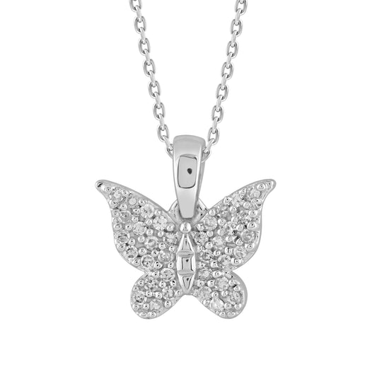 Pendant White Gold Butterfly
