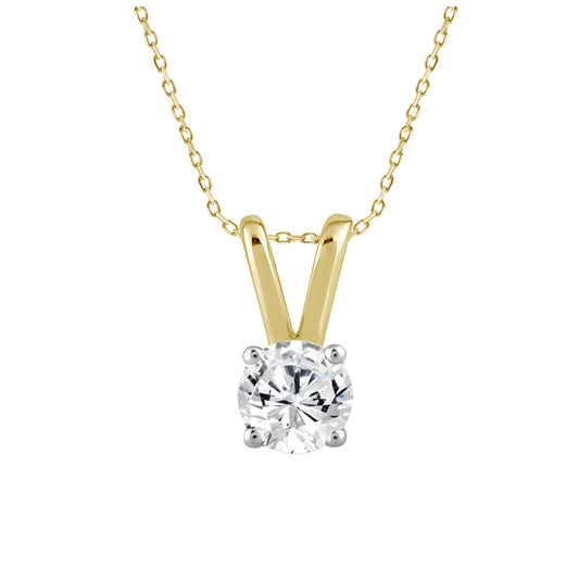 Pendant Yellow Gold Claw Solitaire